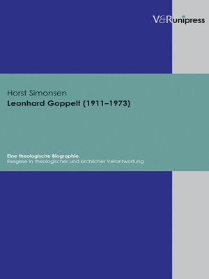 cover image of Leonhard Goppelt (1911–1973). Eine theologische Biographie